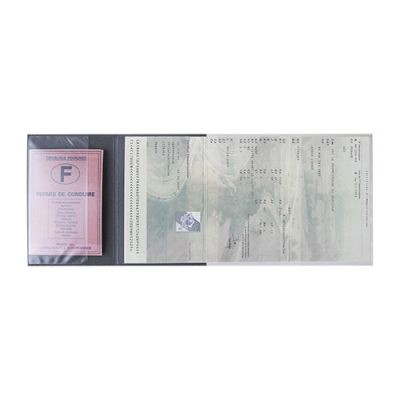 Porte-carte grise et papiers 4 volets personnalisé en PVC