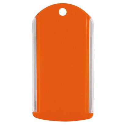 Porte Clés à Glissière Publicitaire En Plastique ABS Et PMMA Orange