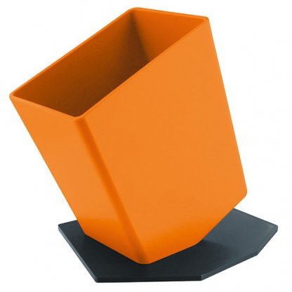 Pot à Crayons Publicitaire En Plastique Polystyrène Orange POP CHIC