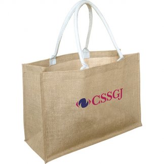 Sac shopping en toile de jute - 470x320x170 - YORK