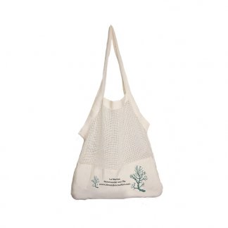 Sac shopping filet personnalisé en coton naturel - 140g - 40x45cm - filet - PUNE