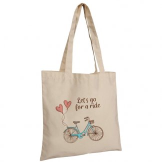 Sac shopping personnalisé en coton naturel - 160g - 38x42cm - Naturel - MADURAI