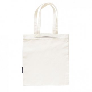 Sac shopping promotionnel avec double poignée en coton et bouteilles plastiques recyclées - 160g - 38x42cm - BIOMIXY