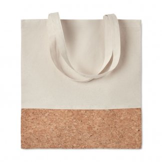 Sac shopping promotionnel en coton et liège - 160g - 38x41cm - à plat - ILLA TOTE