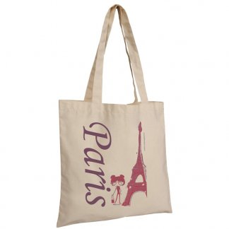 Sac shopping promotionnel en coton naturel - 130g - 38x42cm - Naturel - KANPUR