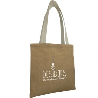 Sac shopping promotionnel en toile de jute - 38x40cm - MADRAS