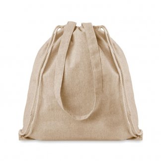 Sac shopping publicitaire en coton recyclé - 140g - 38x42cm - naturel - MOIRADUO