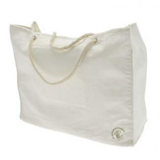 Sac shopping publicitaire en fibres de bambou - logo be green - DARA