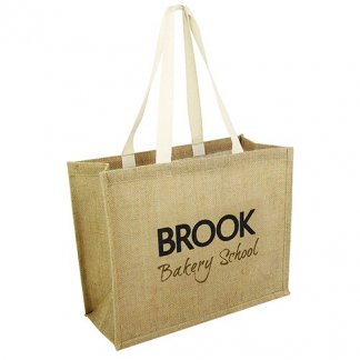 Sac shopping publicitaire en toile de jute - TAUNTON