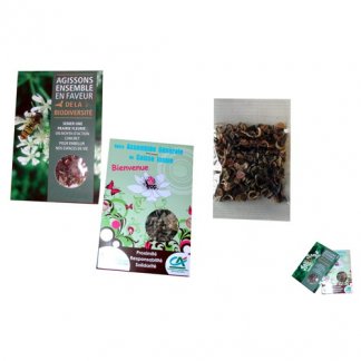 Sachet de graines biodégradable et compostable publicitaire - BIOGRAINES