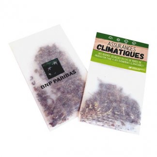 Sachet de graines en papier calque publicitaire - CALCGRAINES