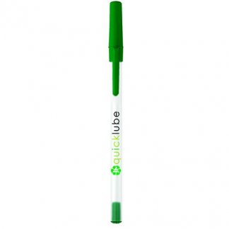 Stylo bic publicitaire en plastique recyclé - vert - BIC ROUND STIC