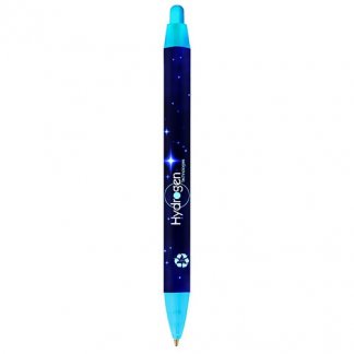 Stylo bille bic publicitaire en plastique recyclé - bleu en quadri - BIC WIDE BODY