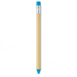 Stylo bille en carton promotionnelle - bleu ciel - STOMP PEN