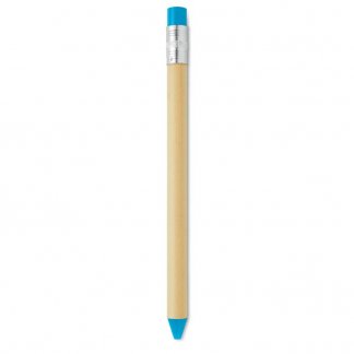 Stylo bille en carton promotionnelle - bleu ciel - STOMP PEN