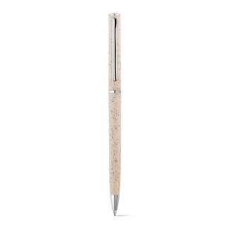 Stylo bille promotionnel en paille de blé - Naturel - DEVIN