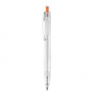 Stylo bille publicitaire en bouteilles plastiques recyclées - Orange - RPET PEN