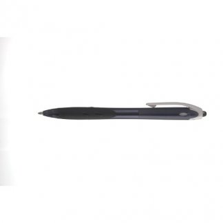 Stylo bille publicitaire en plastique recyclé - noir - REXGRIP