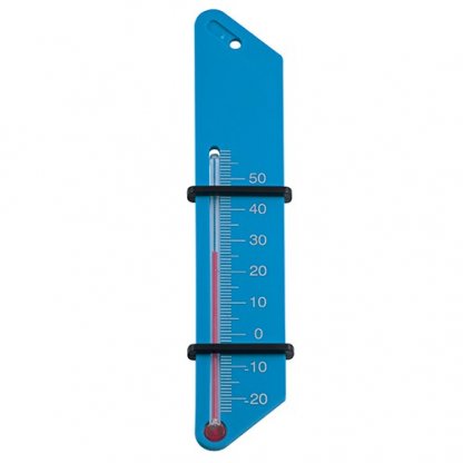 Thermomètre Publicitaire Avec Bagues En Plastique ABS Bleu