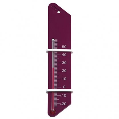 Thermomètre Publicitaire Avec Bagues En Plastique ABS Violet