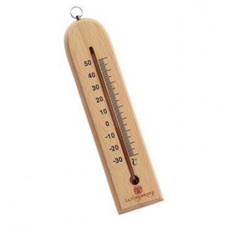 Thermomètre publicitaire en bois - marquage 1 couleur - TERUKO