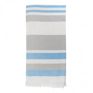 Fouta/serviette personnalisée en coton recyclé et bouteilles plastiques recyclées - couleurs - ELMAR