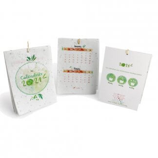 Calendrier A6 Biodégradable Personnalisable Avec Graines CALENDRIER A SEMER