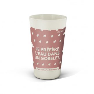 Gobelet Réutilisable En Bioplastique 600ml BIOCOMPOSITE BIG CUP Avec Marquage