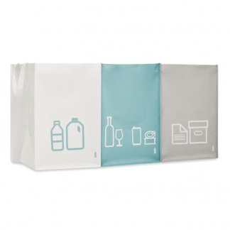 Set De 3 Sacs à Déchets Personnalisable En Bouteilles Plastiques Recyclées THREE BIN