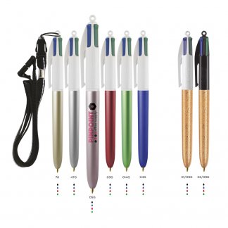 Stylo Bille 4 Couleurs Publicitaire BIC 4 COLOURS GLACE Toutes Couleurs