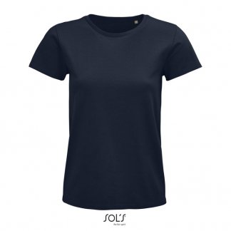 T Shirt Femme Promotionnel En Coton Biologique 175g PIONEER WOMEN Marine