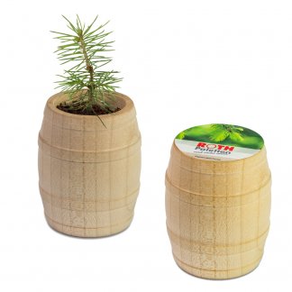 Kit De Plantation Publicitaire Dans Tonneau En Bois TONNEAU