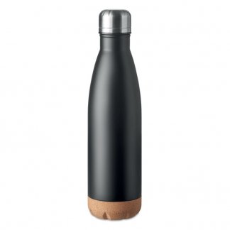 Bouteille isotherme publicitaire en acier inoxydable et liège - 600ml - ASPEN CORK