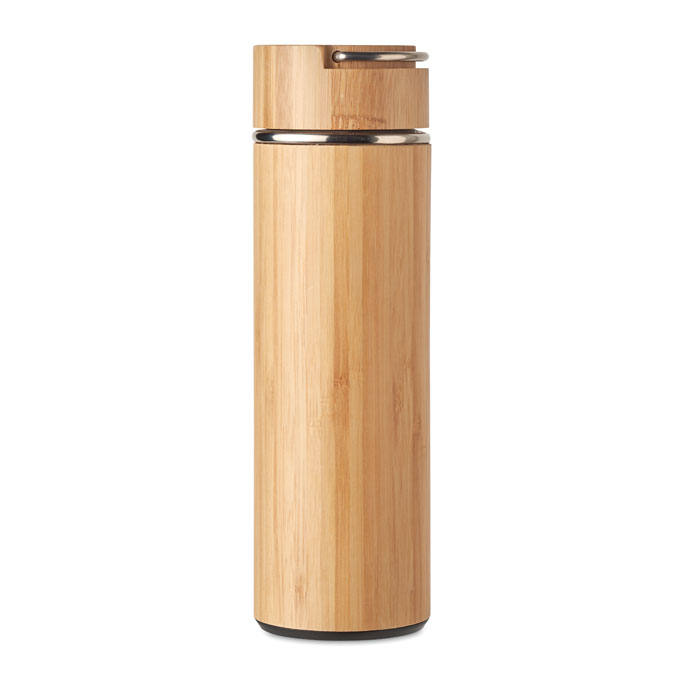 Flasque en bambou et acier inoxydable