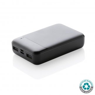 Batterie de secours promotionnelle en plastique recyclé - 10 000mAh