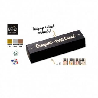 Coffret Avec Logo De 16 Carrés De Chocolat De 5g 16x5g LE PETIT CARRE ELEGANCE