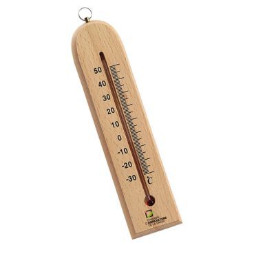 objet pub hiver thermomètre bois