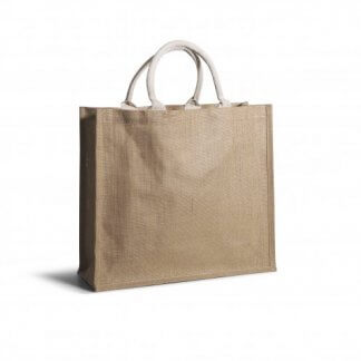 Sac De Courses Publicitaire En Toile De Jute 41x37x15cm BOUTIK