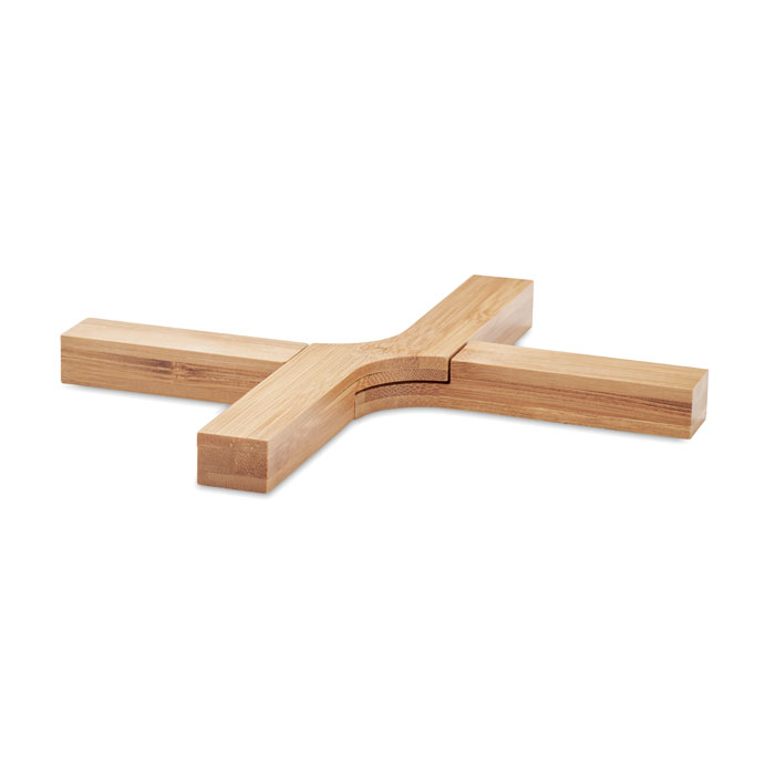 Dessous De Plat Pliables En Bois Forme Sapin - Lot De 4 + Support - Protection Anti-chaleur, Décoration Cuisine Et Noël - 5