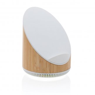 Enceinte Publicitaire Bluetooth Avec Chargeur Sans Fil En Bambou OVATE