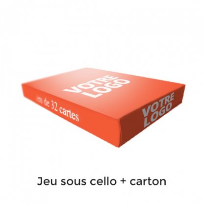 Jeu De Belote 33 Cartes UNIBOLOTE Cello + Carton