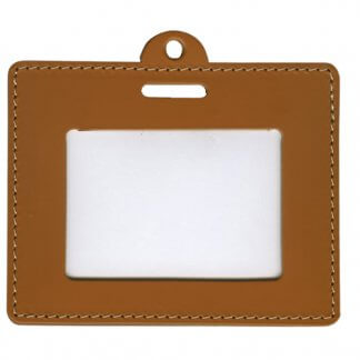 Porte Badge Personnalisable En Cuir Recyclé Sans Flap
