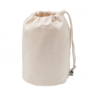 Sac pochon à cordon en coton bio - 220gr personnalisable - 2 formats - DISTE