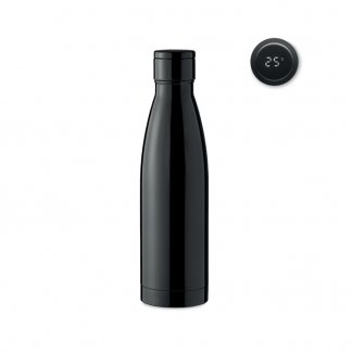 Bouteille isotherme publicitaire avec thermomètre en acier inoxydable - 500ml - BELO LUX