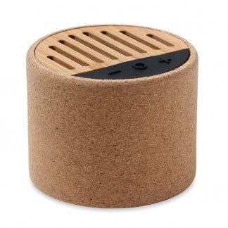 Enceinte personnalisable sans fil bluetooth en liège - ROUND+