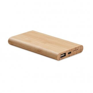 Powerbank personnalisable en bambou - 4000mAh - ARENAPOWER C