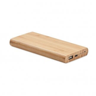 Powerbank promotionnelle en bambou - 6000mAh - ARENA C