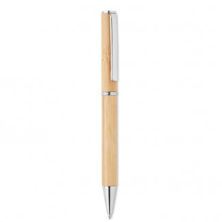 Stylo personnalisable en bambou avec embout métallique - NAIRA