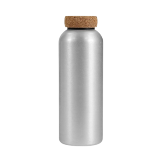 Bouteille en aluminium personnalisable avec bouchon en liège - 750ml - BOUTALU