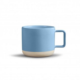 Mug Personnalisé Avec Effet Biscuit En Céramique 320ml LUCIE Bleu